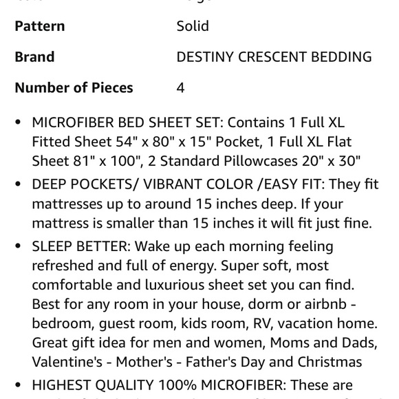 Ivory/beige sheets - Picture 3 of 4